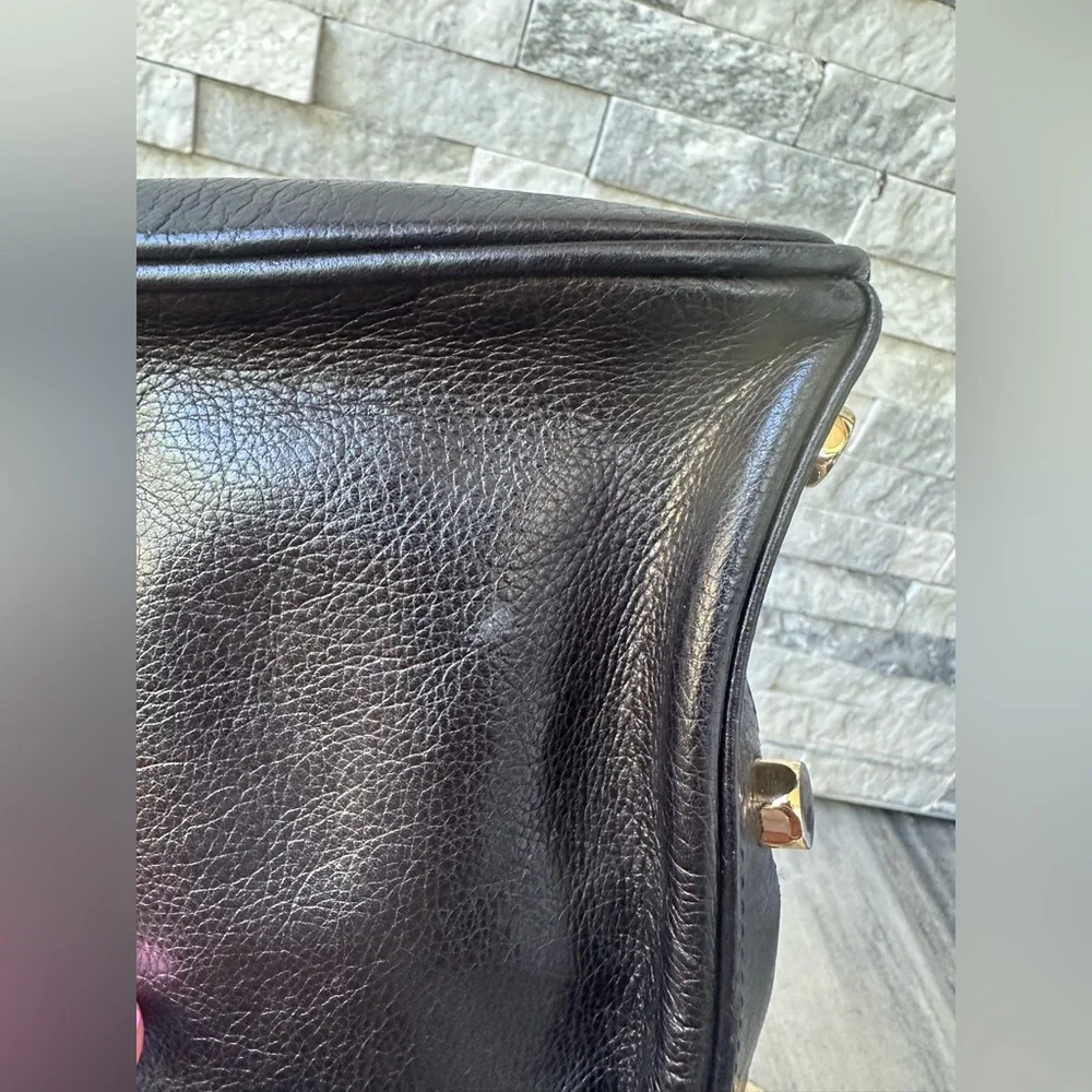 Rebecca Minkoff MAC Leather Black and Gold Handbag ONLY - Picture 17 of 17